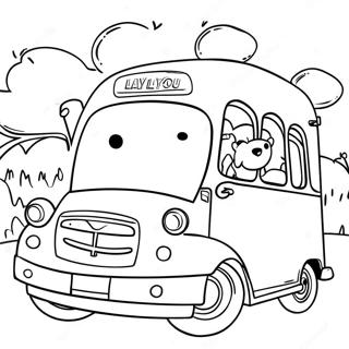 Tayo The Little Bus With Friends Coloring Page 40128-33284