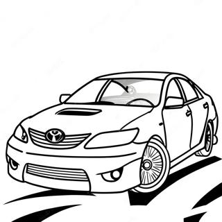 Sporty Toyota Camry Coloring Page 40158-33302