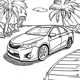 Sporty Toyota Camry Coloring Page 40158-33303