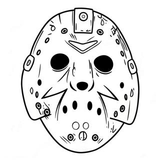 Jason Voorhees Mask Coloring Page 40188-33339