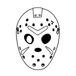 Jason Voorhees Mask Coloring Page 40188-33340