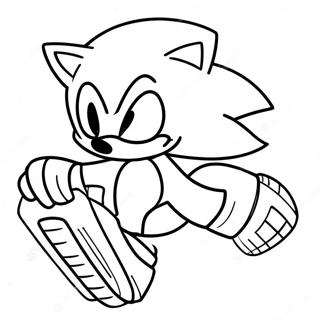 Sonic The Hedgehog In Action Coloring Page 40198-33333