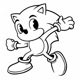 Sonic The Hedgehog In Action Coloring Page 40198-33335