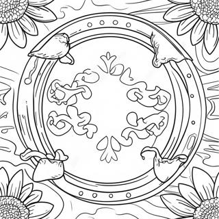 Oklahoma State Flag Coloring Page 40207-33359