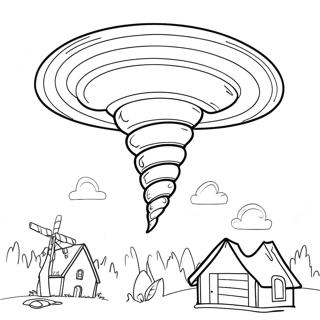 Tornado Coloring Page 4020-3252