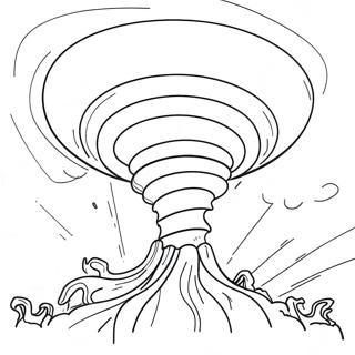 Whirling Tornado Coloring Page 4021-3254