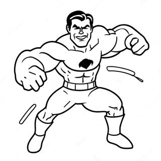 Superflex Character In Action Coloring Page 40228-33361