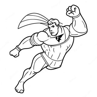 Superflex Character In Action Coloring Page 40228-33362