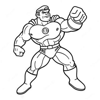 Superflex Character In Action Coloring Page 40228-33364