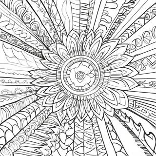 Traditional Cherokee Patterns Coloring Page 40238-33371