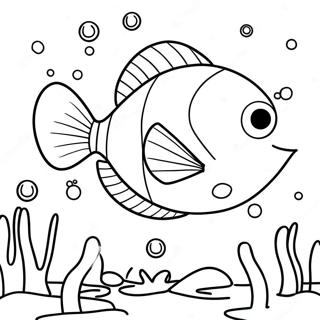 Cute Dory Underwater Coloring Page 40288-33409