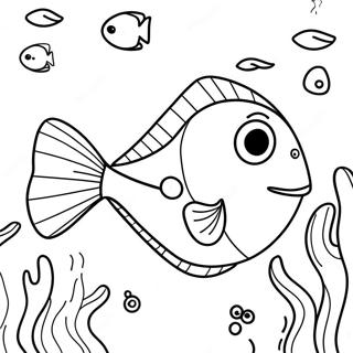 Cute Dory Underwater Coloring Page 40288-33410