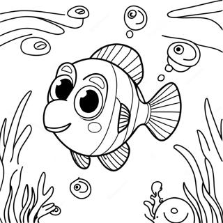 Cute Dory Underwater Coloring Page 40288-33411