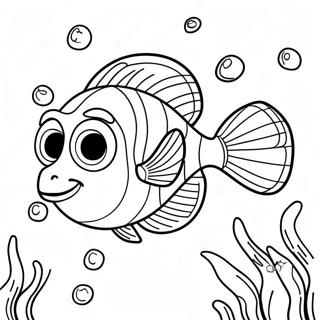 Cute Dory Underwater Coloring Page 40288-33412