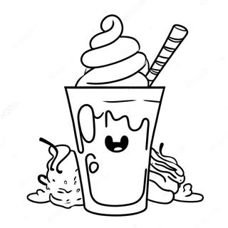 Delicious Dairy Queen Sundae Coloring Page 40308-33426