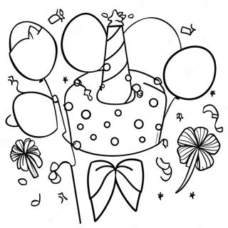 Party Celebration Coloring Page 40317-33434