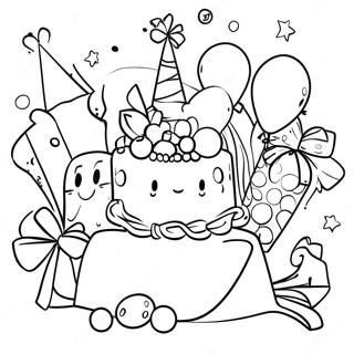 Party Celebration Coloring Page 40317-33436