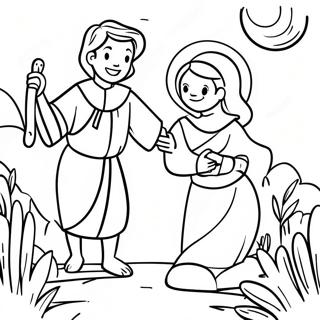 Joyful Bible Story Coloring Page 40328-33489