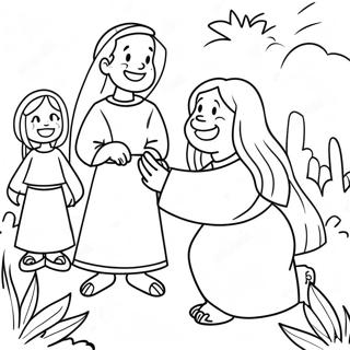 Joyful Bible Story Coloring Page 40328-33490