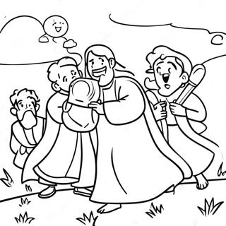 Joyful Bible Story Coloring Page 40328-33491