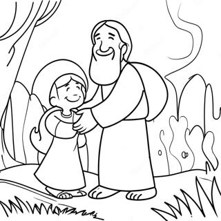 Joyful Bible Story Coloring Page 40328-33492