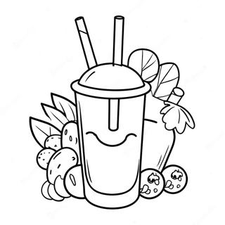 Smoothie Coloring Pages