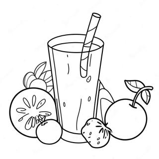 Smoothie Coloring Pages