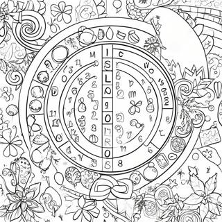 Festive Christmas Word Search Coloring Page 40378-33488