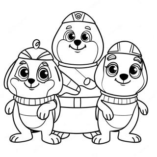 Wonder Pets Team Adventure Coloring Page 40388-33477