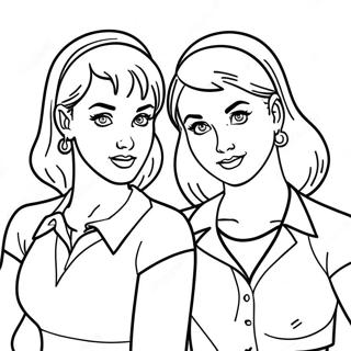 Betty And Veronica Coloring Page 40407-33500