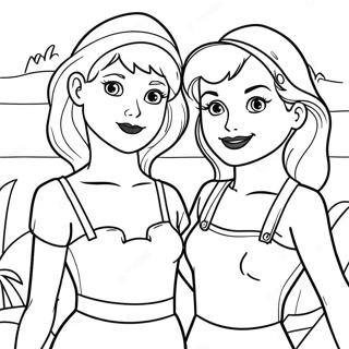 Betty And Veronica In Summer Outfits Coloring Page 40408-33506