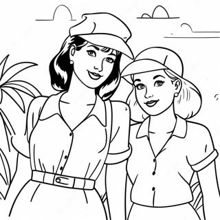 Betty And Veronica In Summer Outfits Coloring Page 40408-33507