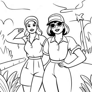 Betty And Veronica In Summer Outfits Coloring Page 40408-33508