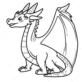 Fantasy Dragon Dnd Coloring Page 4041-3261