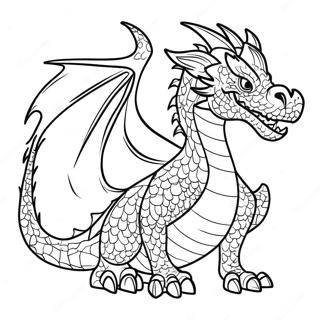 Fantasy Dragon Dnd Coloring Page 4041-3262