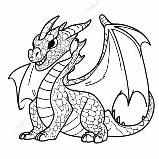 Fantasy Dragon Dnd Coloring Page 4041-3263