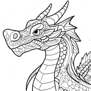 Fantasy Dragon Dnd Coloring Page 4041-3264