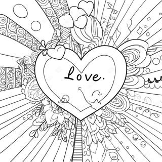 Love Is Love Heart Coloring Page 40427-33512