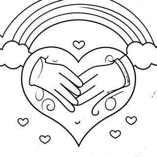 Rainbow Love Is Love Coloring Page 40428-33513