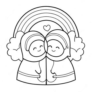 Rainbow Love Is Love Coloring Page 40428-33514