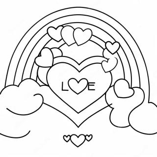 Rainbow Love Is Love Coloring Page 40428-33516