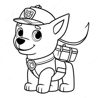 Adventurous Zuma Paw Patrol Coloring Page 40438-33521