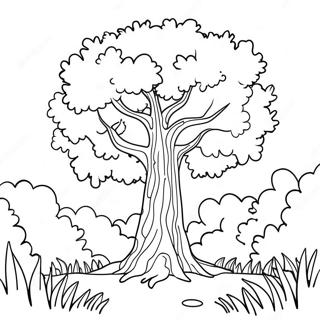 Colorful Truffula Tree Forest Coloring Page 40448-33526