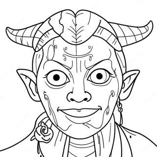 Cursed Coloring Pages