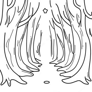 Haunted Forest Cursed Coloring Page 40468-33538