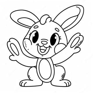 Babs Bunny In A Fun Pose Coloring Page 40478-33557