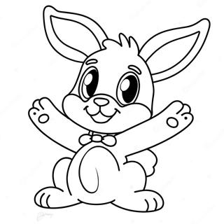 Babs Bunny In A Fun Pose Coloring Page 40478-33559