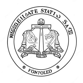 Mississippi State Flag Coloring Page 40487-33572