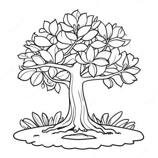 Magnolia Tree In Mississippi Coloring Page 40488-33562