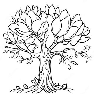 Magnolia Tree In Mississippi Coloring Page 40488-33563